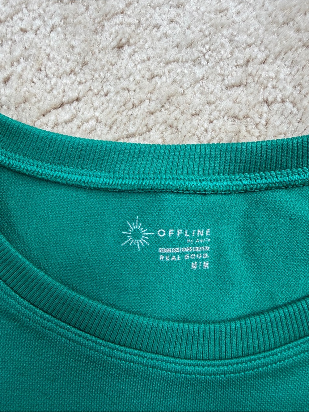 Aerie Offline Size Medium Ribbed Crop Top Short Sleeve Athletic Yoga Top Bundle - Picture 5 of 9